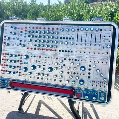 Buchla Tiptop 200t series with BPNYC ZERO Halliburton Eurorack Modular Travel Case 7U #2 image 2