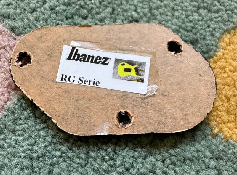 Ibanez RG-series Output Jack cavity backplate - Black image 1
