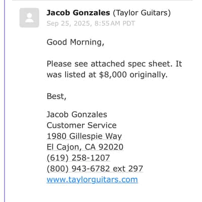 2015 Taylor 814ce LTD Brazilian Rosewood – Factory Documented – X-Braced – CITES Compliant image 5