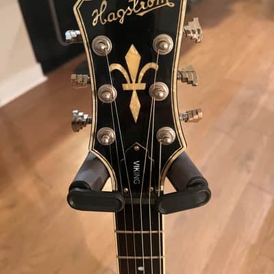 Hagstrom Viking Left-Handed Black w/ factory hard case image 2