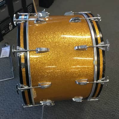 Vintage Ludwig USA Super Classic Shells / Drum Kit / 3 Drums / Gold Sparkle image 6