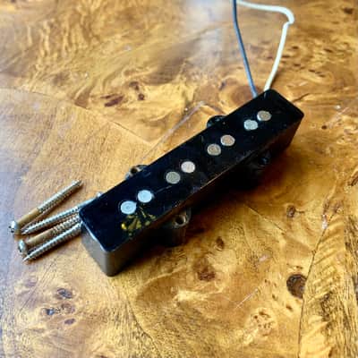 Fender Jazz Bass bridge pickup 1964 Black bottom original vintage USA image 2