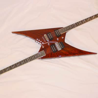 Jackson USA  Custom Shop NAMM Rhoads Doubleguitar, 1 of 1, ultra rare Root Beer Swirl image 10