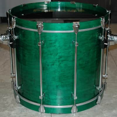 Premier Signia 5Pc Drum Set. Emerald Green Lacquer. Maple Shells. Excellent! image 12