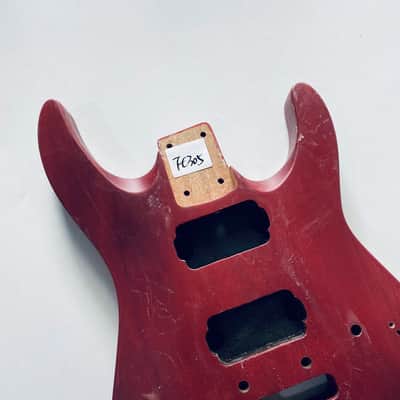 Red DIY HH Guitar Basswood Body image 15