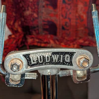 Ludwig Late 60s - Early 70s - Chrome Double Tom Holder image 2