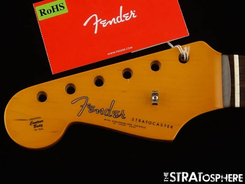 LEFTY Fender AV II American Vintage 61 Strat NECK, 1961 Stratocaster Rosewood image 1
