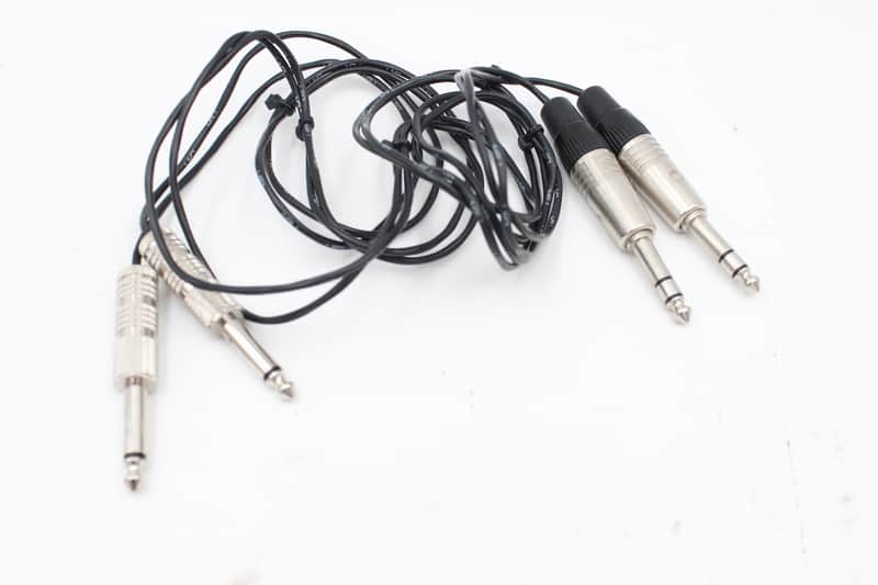 Dual (2) 5' TRS 1/4" to Mono 1/4" Cables image 1