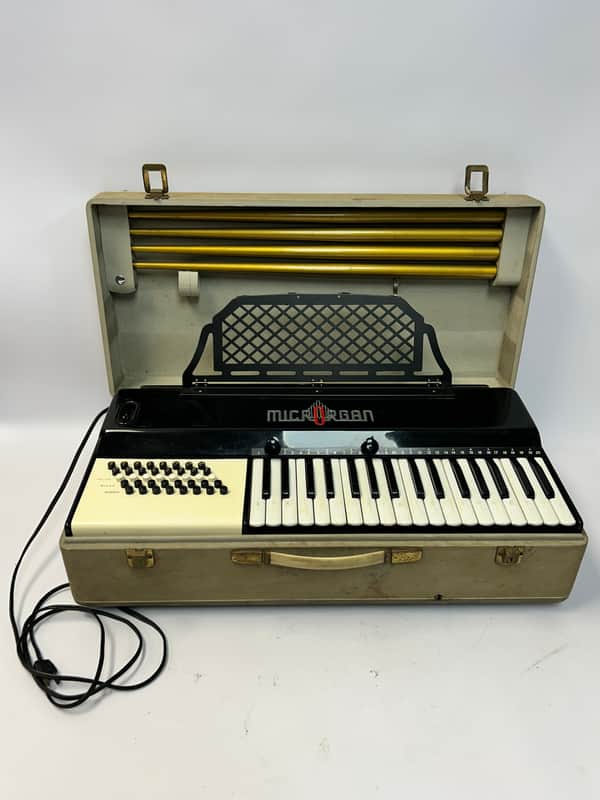 Farfisa Microrgan Made in Italy Rare 1950s-60s Functional with Legs and Lid image 1