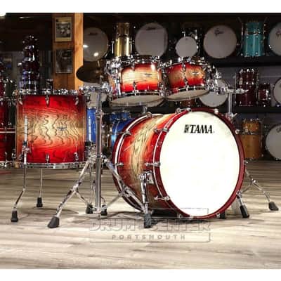 Tama Star Walnut 4pc Drum Set w/22BD Garnet Japanese Sen Burst image 1