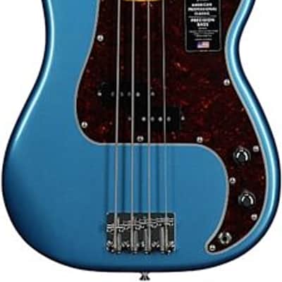 Fender American Professional Classic Precision Electric Bass. Maple Fingerboard, Faded Lake Placid Blue TGF33 image 4