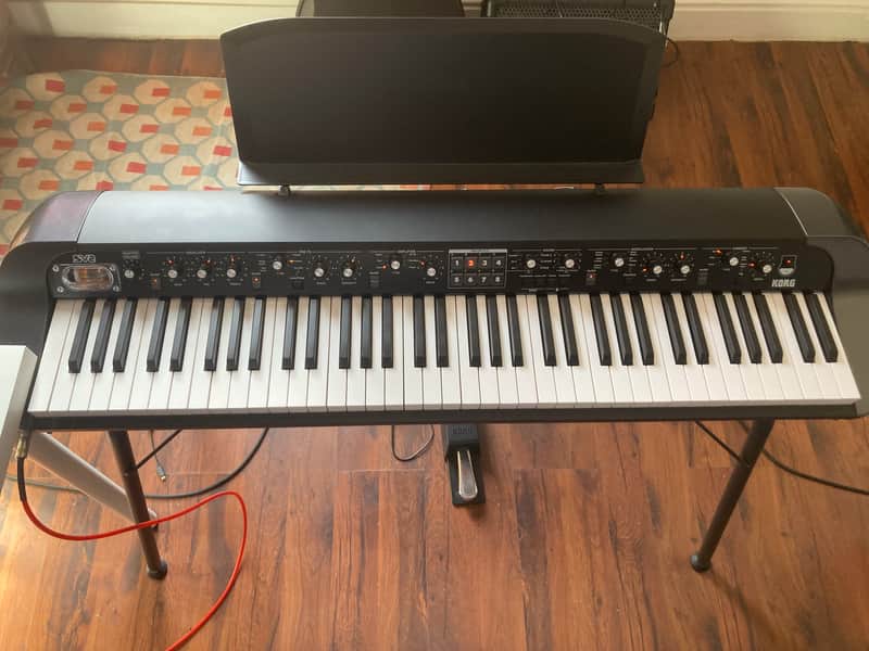 Korg SV2-73 Stage Vintage Digital Piano 2018 - Present - Black with White / Black Keys image 1