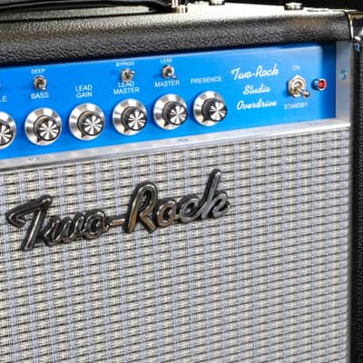 Two-Rock Studio Overdrive Combo - Black Bronco with Blue Smoke Cloth image 6