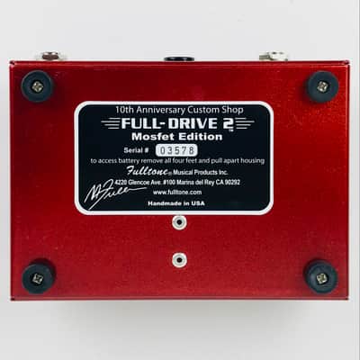 Fulltone Full-Drive 2 10th Anniversary MOSFET 2000s - Red image 7