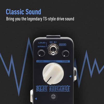 SONICAKE MiniLane Blue Skreamer Vintage Dumble-Style Overdrive Guitar Effects Pedal(U.S. domestic inventory) image 2