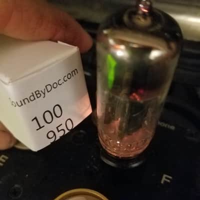 Raytheon 12BH7A tNOS AT1000 TESTED Vacuum Tube black plate 12BH7 dual triode 1951-1959 image 4