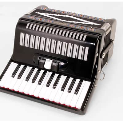 Sofiamari SM-2648, 26 Piano 48 Bass Accordion - Black Pearl image 1