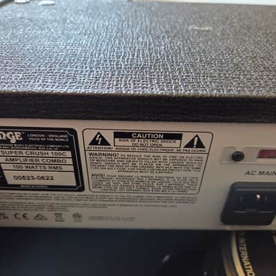 Orange Super Crush 100 2-Channel 100-Watt 1x12" Guitar Combo | Black | Used (Good Condition) image 7