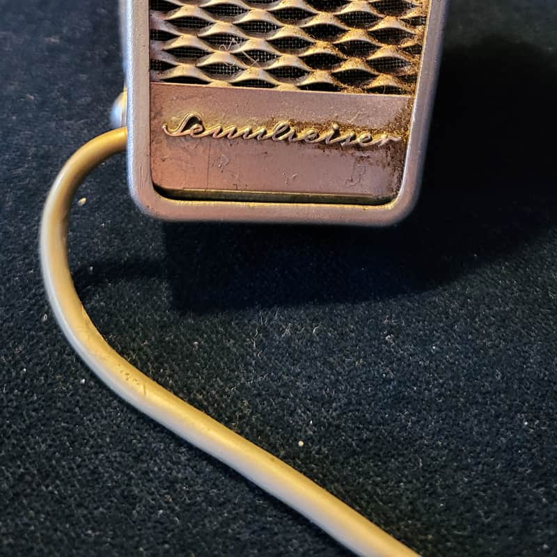 1960s Sennheiser MD 403 Cardioid Dynamic Microphone Metal