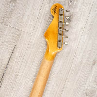 Fender Custom Shop Limited Edition 1964 L-Series Stratocaster Heavy Relic Guitar, Aged Daphne Blue image 10