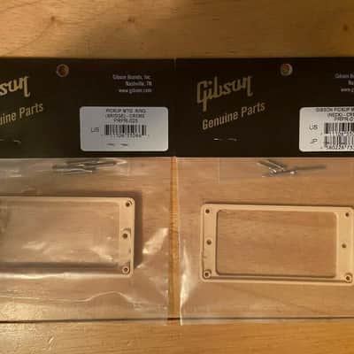 GIBSON Les Paul Creme Pick-Up Ring Mounting Set - Brand New Factory Sealed. image 2