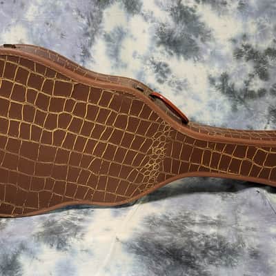 Vintage RARE 1955 Gibson ES 335 ES 175 Soft Shell Electric Guitar Case Alligator Print image 1