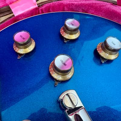 Gibson Custom Shop M2M '57 Les Paul Standard Reissue "Deluxe“ - Basalt Blue Sparkle Top Bild 12