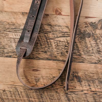Vintage 60s Strap / Shoulder Pad / Leather Guitar Strap / Two Colourways image 4