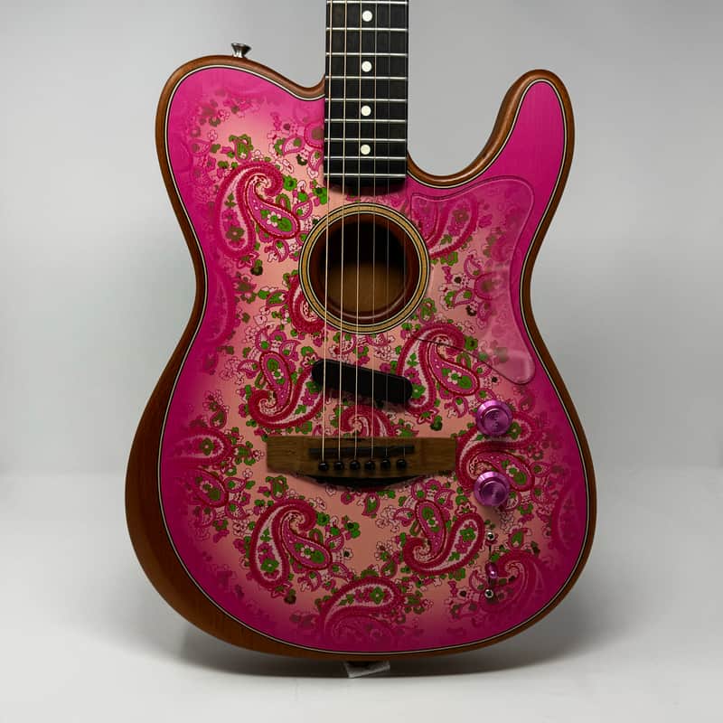 Fender American Acoustasonic Telecaster FSR Pink Paisley Limited Edition 1 of 300