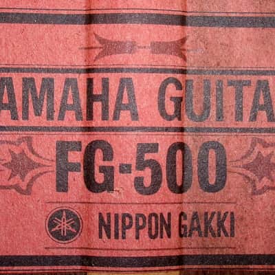 Yamaha FG-500 Red Label 1971 - Rare Japanese Vintage + Original Yamaha Hard Case image 24