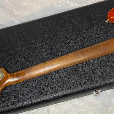 NEW! Fender Artisan Flame Maple Top Precision Bass Relic - Custom Shop - Aged Cherry Sunburst - Absolutely Beautiful - Flamed Roasted Maple Neck - Authorized Dealer - 9.3lbs - G06781 image 13