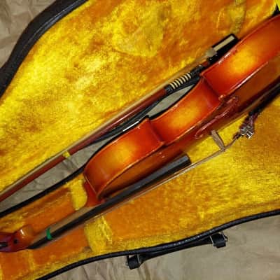 Suzuki model RR101 size 1/4 violin, Japan 1977, with case & bow, Very Good Cond image 10