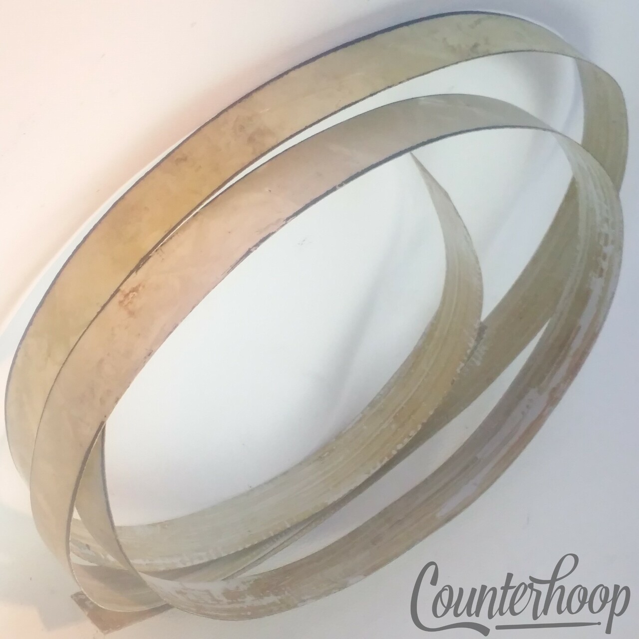 Gretsch WMP White Marine Pearl 22"Bass Drum Hoop/Rim Inlay Wrap Broadkaster 50s — main photograph