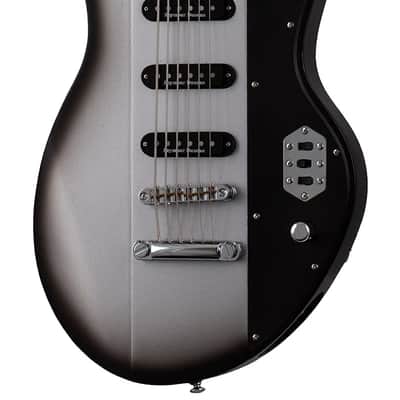 Schecter Robert Smith UltraCure VI Electric Guitar. Silver Burst Pearl (SVBP)