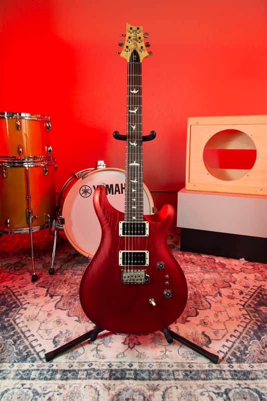 PRS CE 24-08 Swamp Ash 2025 Satin Red Apple Metallic image 1