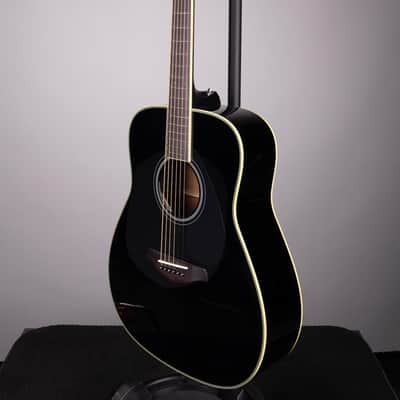 Yamaha FG-TA TransAcoustic Dreadnought Acoustic-Electric Guitar - Black image 5