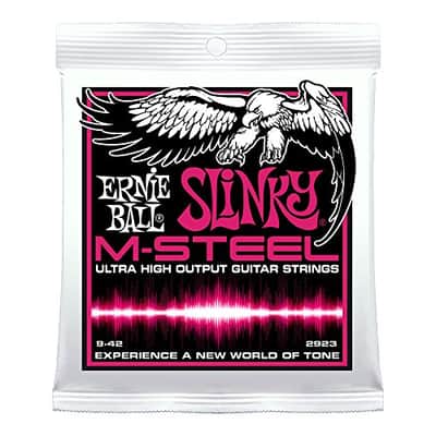 Ernie Ball M-Steel Super Slinky Set, .009 - .042 image 1