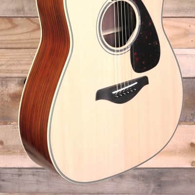 Yamaha FG830 Acoustic Guitar Natural imagen 2