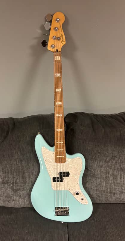 Fender Mark Hoppus Signature Jaguar Bass  - Daphne Blue image 1