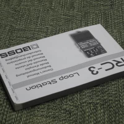 lightly handled genuine Boss Owner's Manual for RC-3 Loop Station (NO pedal / NO other items) specifically from 2012 (172 total pages cover to cover) English, German, French, Italian, Spanish, Portuguese, Dutch image 11