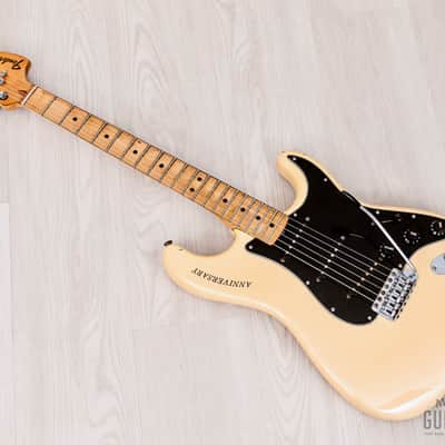 1980 Fender Stratocaster 25th Anniversary Model Vintage Guitar Pearl White w/ Case image 11