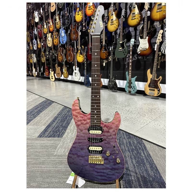 ESP Custom Shop Snapper CTM Electric Guitar H-S-H Purple Pink