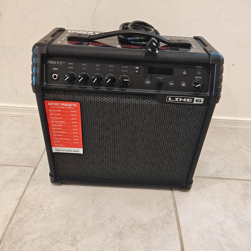 Line 6 Spider V 30 MkII 30-Watt 1x8" Digital Modeling Guitar Combo 2019 - 2021 - Black image 1