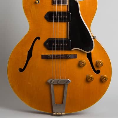 Gibson  ES-175DN Arch Top Hollow Body Electric Guitar (1954), ser. #X8846-19 (FON), brown tolex hard shell case. image 3