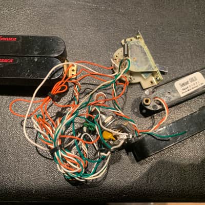 Lace Sensor RED/RED (Humbucker) + Gold (Single Coil) Wiring Harness+Pick Guard Assembly image 1