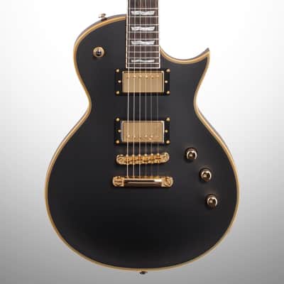 ESP LTD EC-1000 Deluxe Series Electric Guitar, Vintage Black image 1