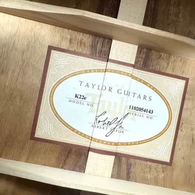 2014 Taylor K22e - Shaded Edge Koa Burst image 10