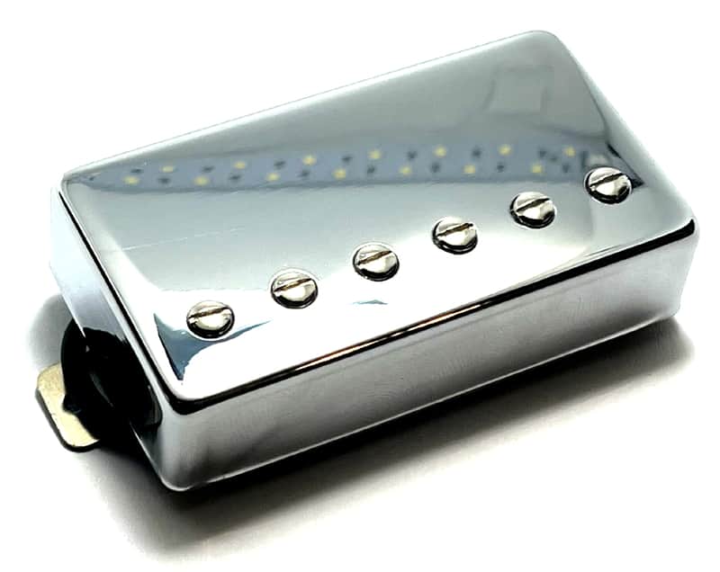 Dragonfire Covered A5 Bucker Bridge Position Dedicated Pickup, AlNiCo Bridge Humbucker ~ Cov. Chrome image 1