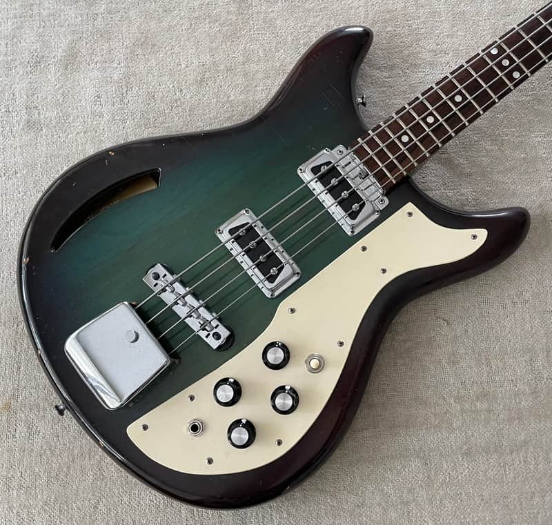 Vintage 1968 Kustom USA K200 Bass Wineburst Finish w Dearmond Pickups + Original Case Rare Model image 1