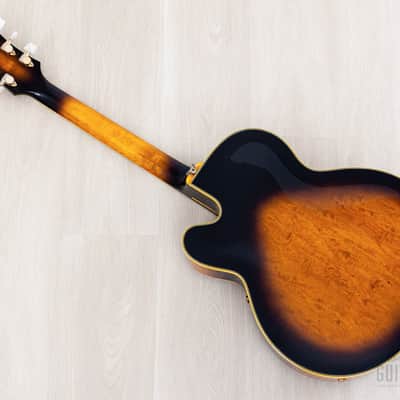 1988 Ibanez JP20 Joe Pass Signature Archtop Electric Guitar Sunburst w/ Super 58, Case image 15